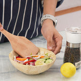 serving bowl, travertine bowl, decorative bowl