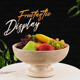 serving bowl, travertine bowl , decorative bowl