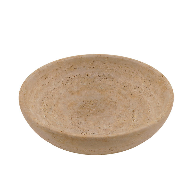 serving bowl, travertine bowl , decorative bowl