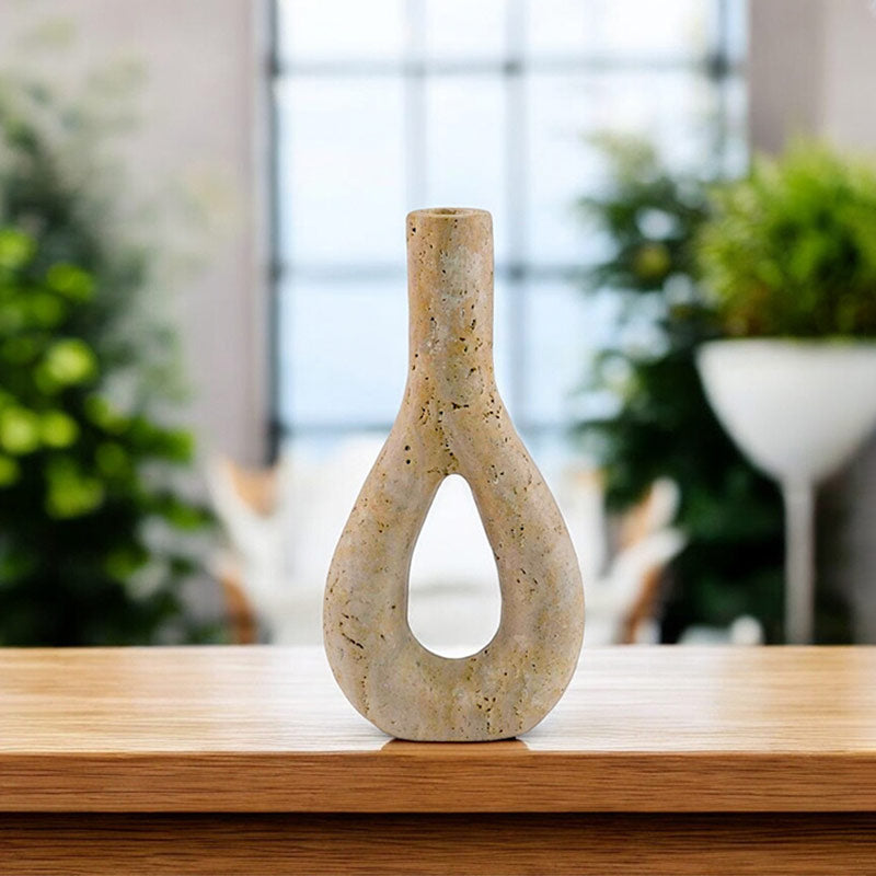 vase, flower vase, vase dÃ©cor, marble vase, traverine