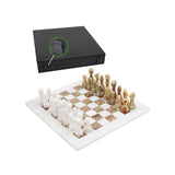 30cm Chess Set - White & Green